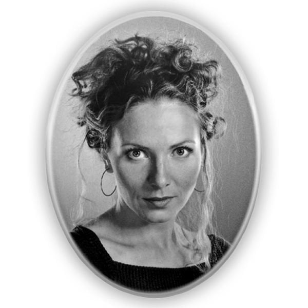 Porselen Resim Oval Düz 30 x 40 cm.