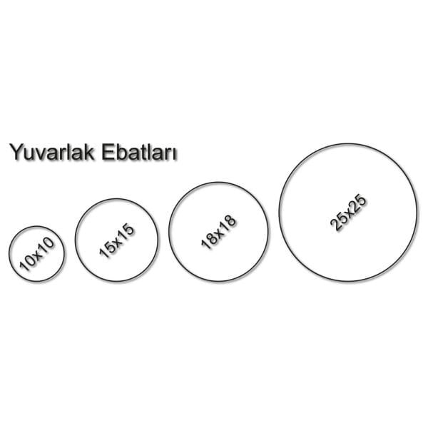 Porselen Resim Yuvarlak 10 cm.