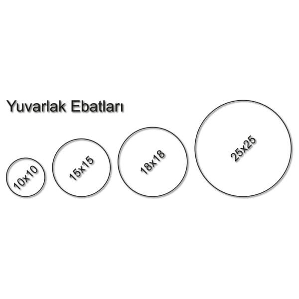 Porselen Resim Yuvarlak 18 cm.