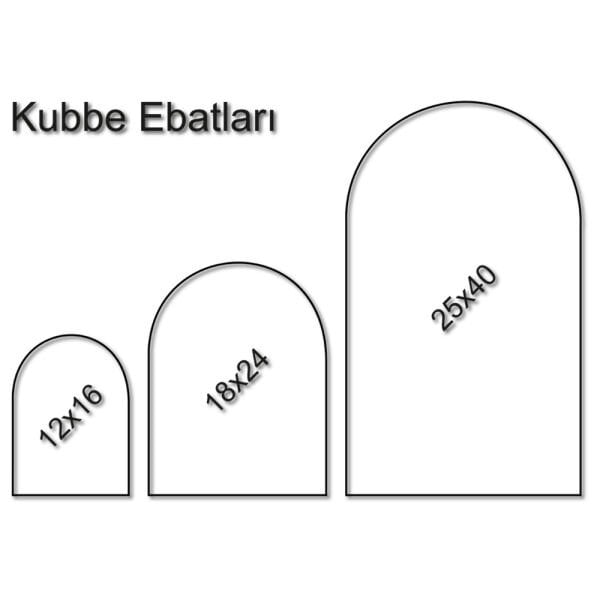 Porselen Resim Yuvarlak Kubbe 25 x 40 cm.