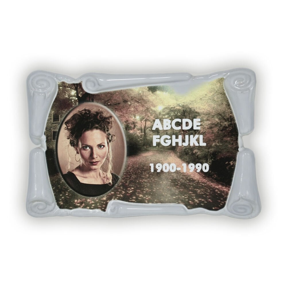 Porselen Resim Antik 15 x 24 cm.