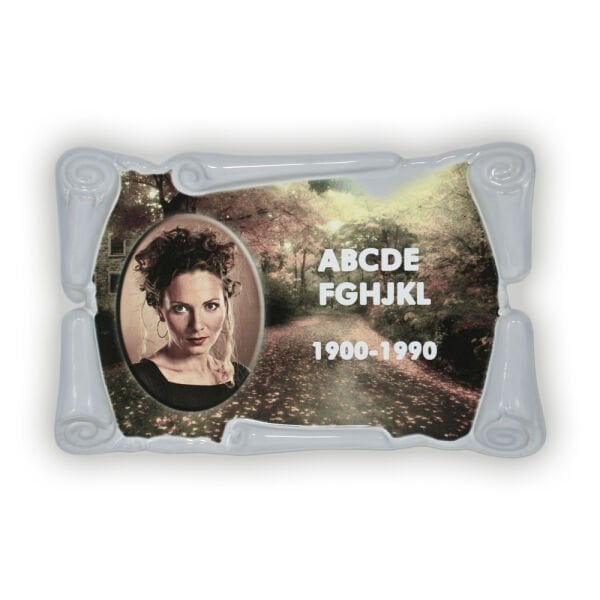 Porselen Resim Antik 15 x 24 cm.