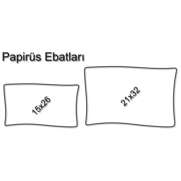 Porselen Resim Papirus 21 x 32 cm.