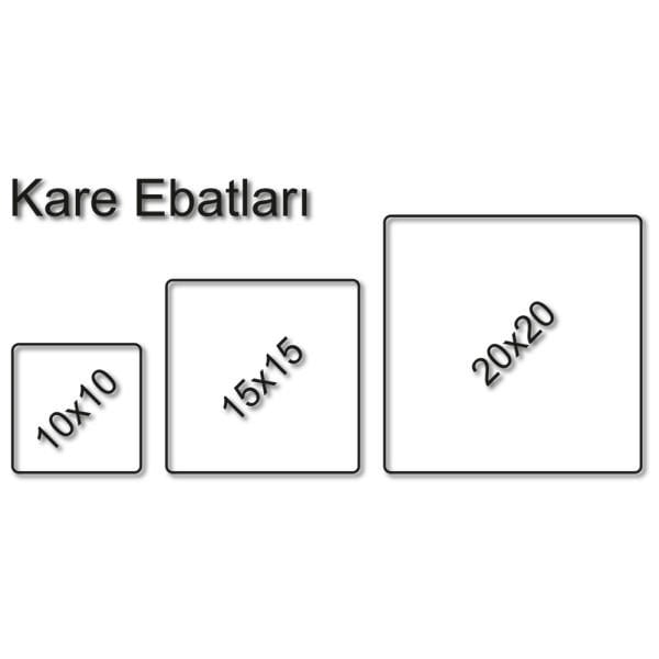 Porselen Resim Kare 15 x 15 cm.