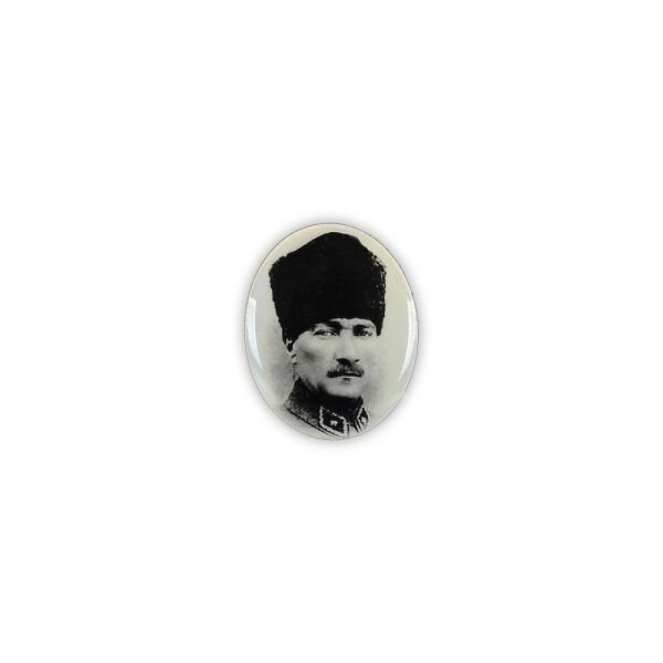 Porselen Resim Oval 4 x 6 cm.