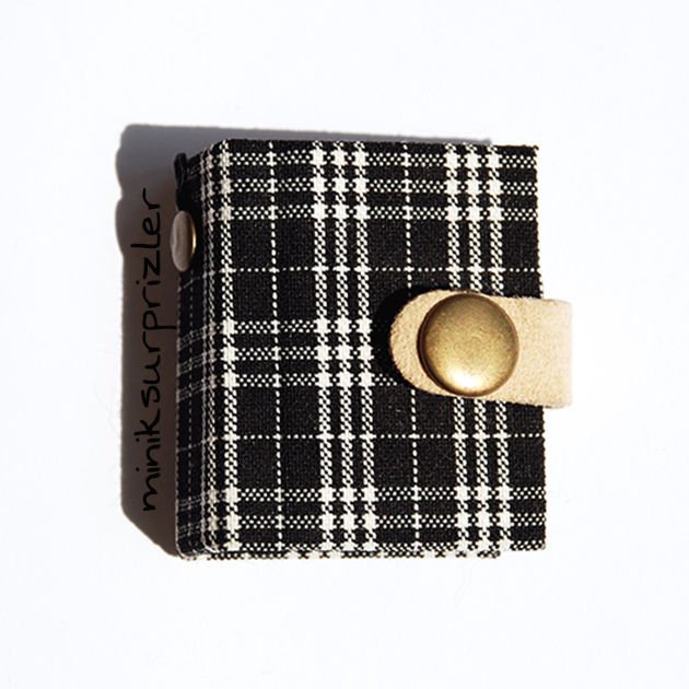 Mini Albüm Siyah Ekose